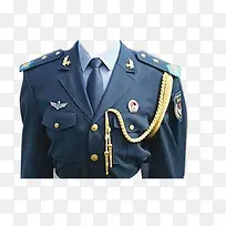 蓝色警察服装