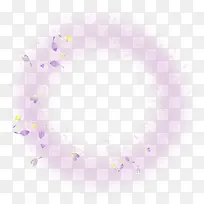 紫色装饰圆环