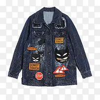 牛仔棉服