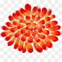 红色艺术花瓣造型设计