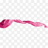 粉色漂浮企业丝带
