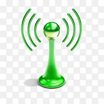 绿色无线信号