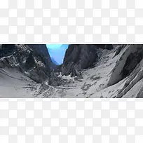 雪山山谷海报背景