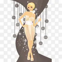 矢量性感美女