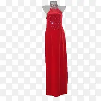红丝绒礼服裙