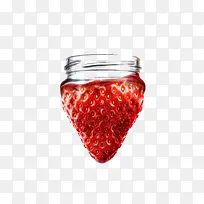 罐装草莓创意图