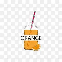 橙色橘子果汁