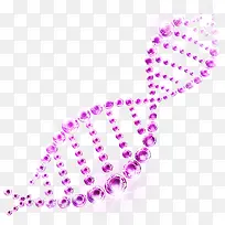 紫色梦幻DNA装饰图案