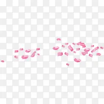 粉色花瓣漂浮特效