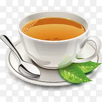 精美写实茶杯汤勺