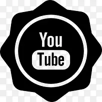 YouTube的社交徽章图标