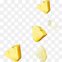新鲜美味的黄色菠萝