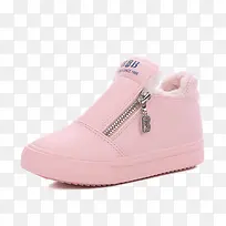 冬季保暖粉色童鞋