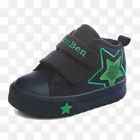 黑色星星帆布童鞋