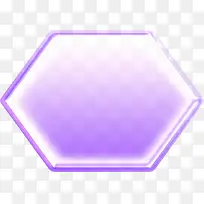 紫色绚丽设计六边形造型