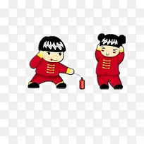 新年的彩色卡通图片
