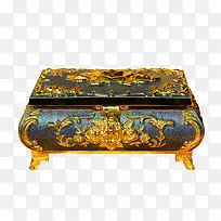 中国风的镶金宝盒