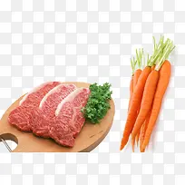 牛肉和胡萝卜