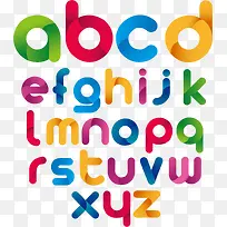 数字字母 卡通字母 五彩