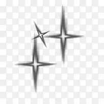 四角星光唯美图案