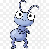 蓝色可爱小蚂蚁