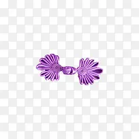 紫色旗袍盘扣