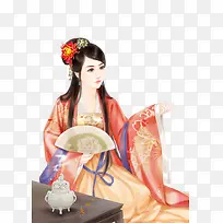 立绘古风崇明女子