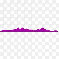紫色的山