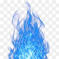 合成创意蓝色的火焰造型