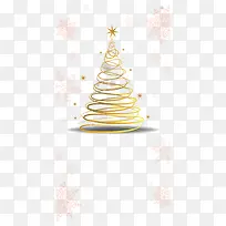 圣诞节金色圣诞树