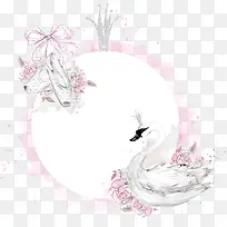 粉色天鹅标签