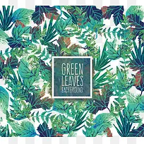 矢量热带植物底纹