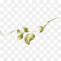 绿色古风时尚花纹