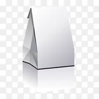 矢量盒子立体拟真白色扁平盒子