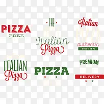 创意PIZZA披萨logo设计
