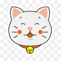 卡通可爱的小猫头像设计