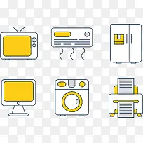 大小电器ICON矢量图标