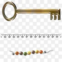 金属钥匙标尺手链