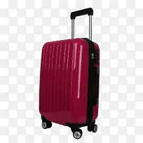 24寸玫红色行李箱