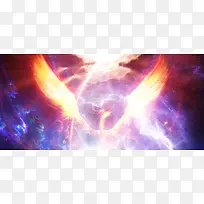冰山火凤背景banner