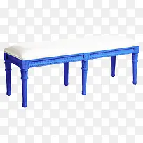 蓝色腿长凳素材