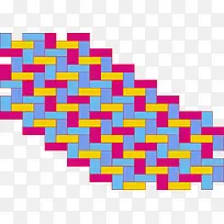 彩色几何网格纹理矢量图