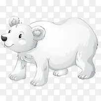 冰冻北极白熊
