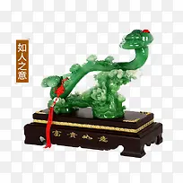 碧玉雕刻摆件