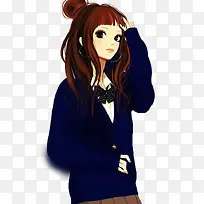 时尚插画美女
