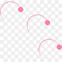 粉色圆弧
