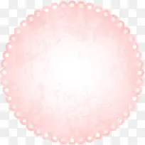 粉色花边圆圈