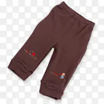 褐色儿童裤子