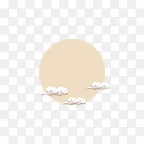 中国风云彩和太阳装饰