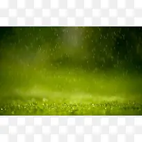 雨季绿色宽屏背景